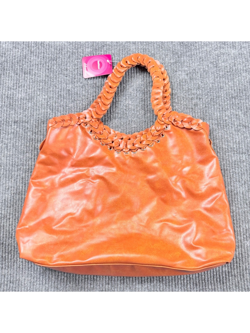 Xhilaration Orange Braided Hobo Shoulder Bag Purse NWT